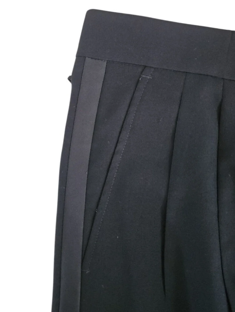 Cricketeer 4 Pc Wool Tuxedo Set 42R 32W Black Satin Formal Wedding Prom Classic